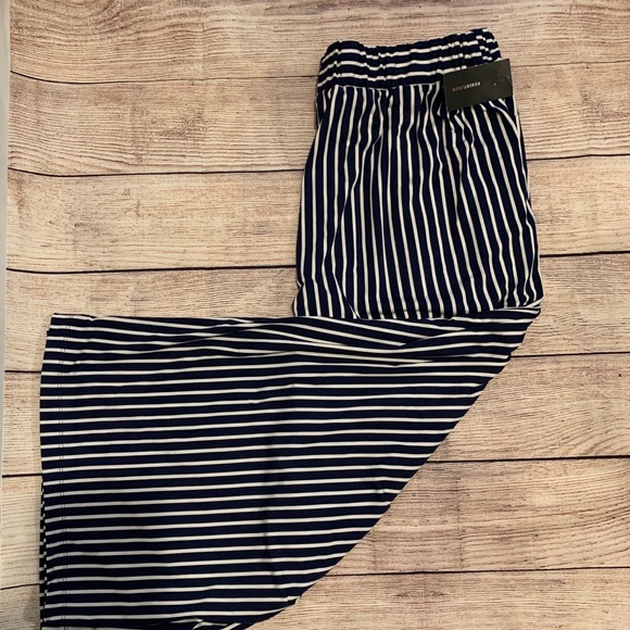 Robert Louis Pants - 🆕 Robert Louis Striped Wide Leg Pants SZ XL
